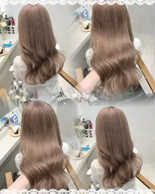 セミロング カラー 菅村 緋莉🎀ガーリーヘアのヘアスタイル
