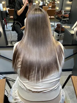 ロング カラー 髪質改善ストレート Kantaのヘアスタイル