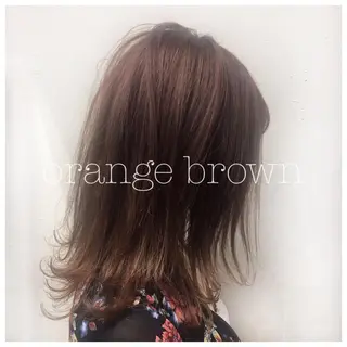 セミロング カラー 赤味消し.髪質改善 🌿𝘠𝘜𝘙𝘐のヘアスタイル