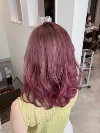 セミロング カラー メンズブリーチカラー /NAOのヘアスタイル