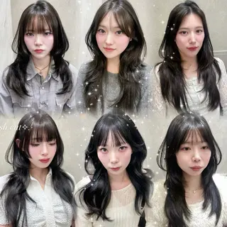 セミロング MOE 福岡韓国ヘア✧︎のヘアスタイル