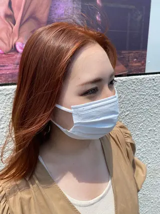 ミディアム カラー ヘアアレンジ niconail 千歳烏山店所属・niconail 🧣ayu 📍烏山のネイルデザイン