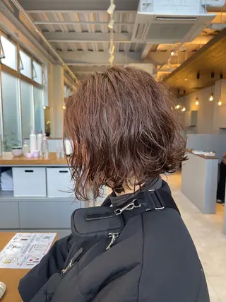 ショート パーマ 石原圭悟 /ショート/艶カラーのヘアスタイル