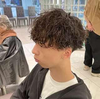 ショート パーマ メンズ 【メンズ特化】 池田大成✂︎のヘアスタイル