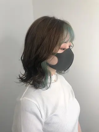 ミディアム カラー ☕️ベージュカラー 内藤光哉☕️のヘアスタイル