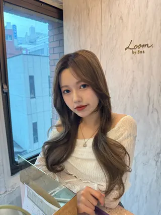 ロング 🎀しゅな/韓国 レイヤー/透明感♡のヘアスタイル