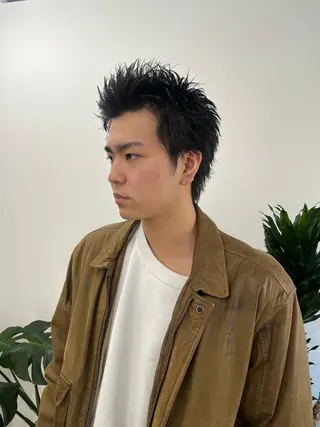 ショート カラー パーマ ヘアアレンジ メンズ 💎髪質改善特化💎 RUITOのヘアスタイル