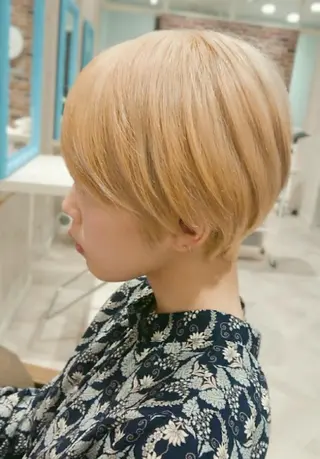 ショート カラー GO TODAY SHAiRE SALON キラリトギンザ店所属・🐱higajo🐱 比嘉門(ヒガジョウ)のヘアスタイル