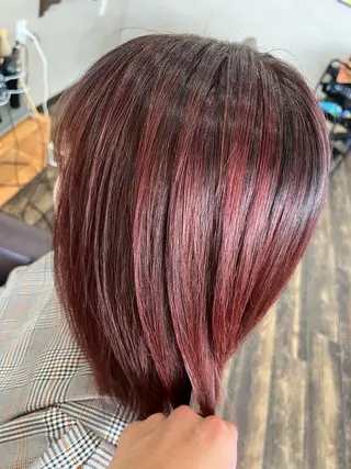 ミディアム カラー 大瀬 裕樹のヘアスタイル