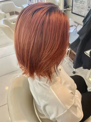 ミディアム カラー ヤマグチ ユキナのヘアスタイル