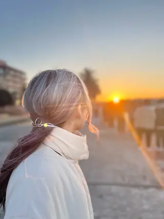 セミロング カラー AIconic nagoya所属・縮毛矯正/ レイヤー/ミディアムのヘアスタイル