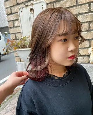 セミロング お任せヘア☘️☘️ 及川渚のヘアスタイル