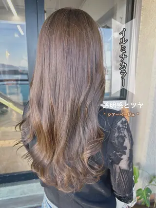 ロング 藤本 静香のヘアスタイル