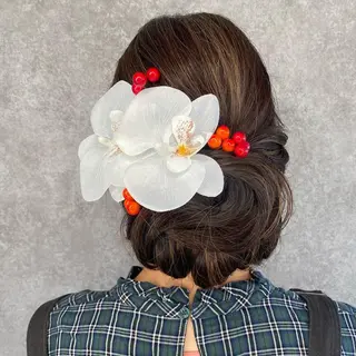 ロング カラー UNDER vr 【アンダーバー】のヘアスタイル