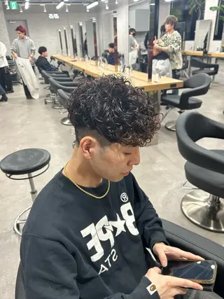 パーマ メンズ イケメン製造機 🔥上原沙羅🔥のヘアスタイル