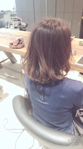 ミディアム 髪質改善🌈縮毛矯正 荻原 達矢のヘアスタイル