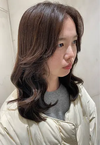 セミロング ✨くびれスタイル✨️ 戸嶋穂乃香のヘアスタイル