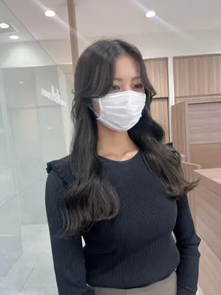 ロング 韓国ヘア/耳ツボジュ エリー♡ayumuのヘアスタイル