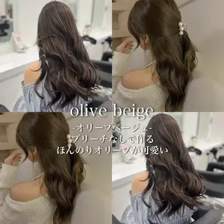 セミロング カラー 🩵色落ち可愛い 寒色カラー🩵のヘアスタイル