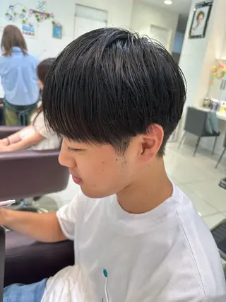 カラー メンズ ブリーチカラー /メンズパーマ/陸のヘアスタイル