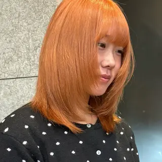 ミディアム カラー ヘアアレンジ 🧚‍♀️透明感カラ ー/渡邉日向💔🎀のヘアスタイル