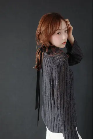 セミロング カラー ヘアアレンジ autre所属・大久保 ひでなりのヘアスタイル