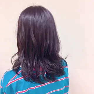 セミロング カラー ヘアアレンジ 【Sweep】おじま のぞみのヘアスタイル