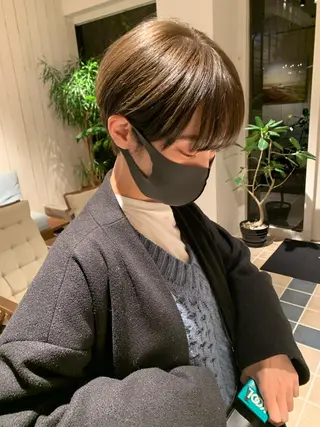 ショート カラー 【ロングウルフカット 姫カット】伊藤裕哉のヘアスタイル