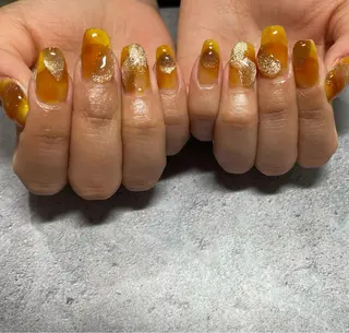 ミディアム ネイル Crescent Eye濱谷のネイルデザイン