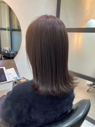 ミディアム カラー 【ニュアンスカラー・ 髪質改善】スズキカナのヘアスタイル