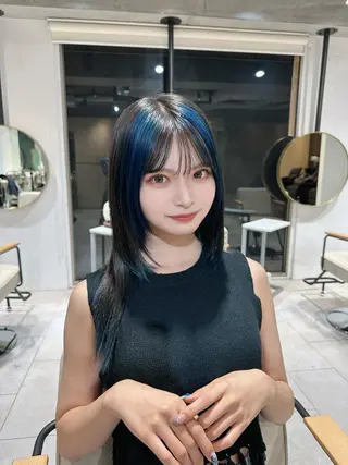 ミディアム カラー Wisteria所属・美髪特化✨ 伊織✨縮毛矯正✨のヘアスタイル