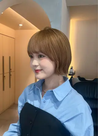 ミディアム 縮毛矯正/ブリーチ 🏖️MIREIのヘアスタイル