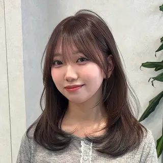 セミロング 🩵似合わせカット/ カラー/あさか 🩵のヘアスタイル