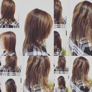 セミロング 横田 尚登のヘアスタイル