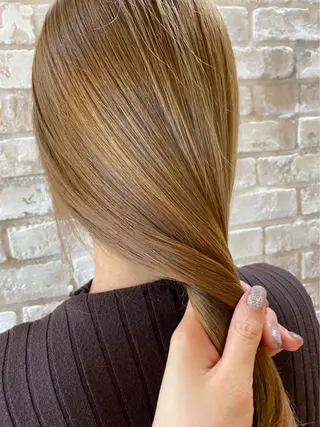 セミロング カラー 髪質改善/レイヤー カット手塚奨のヘアスタイル