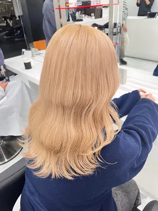 セミロング カラー 韓国風透明感カラー‎ /yurinのヘアスタイル