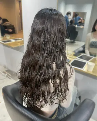 ロング パーマ 【arc】Ruri コテ巻き風パーマのヘアスタイル