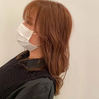 セミロング ALOHANA 津店所属・TSUBASA▫️ ブリーチ#エクステのヘアスタイル