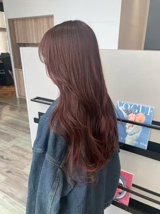 ロング カラー k-twoたき✨艶感 カラー/美髪矯正のヘアスタイル