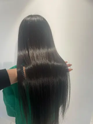 ロング カラー &chaLme   心斎橋所属・emi/髪質改善/ 韓国風/艶カラーのヘアスタイル