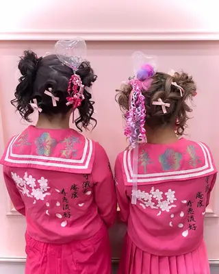 セミロング ヘアアレンジ lien ヒジリのヘアスタイル