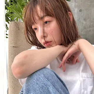 ショート カラー ヘアアレンジ tane.所属・【ダメージレス施術】 【透明感】北村 拓也のヘアスタイル