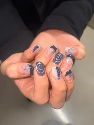 メンズ ネイル ✨akari✨ 韓国、メンズネイルのネイルデザイン