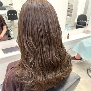 セミロング カラー ParveMix いしいまお🌼のヘアスタイル