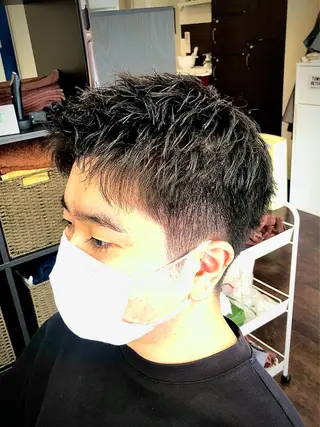 ショート パーマ メンズ share salon n'est-ce pa(シェアサロン　ネセパ)所属・men's特化　石井 貴章のヘアスタイル