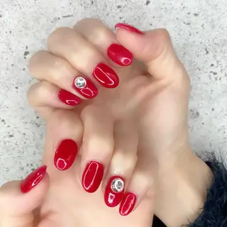 ミディアム カラー パーマ ヘアアレンジ メンズ キッズ ネイル マツエク・マツパ アイブロウ Salon Ｋのネイルデザイン