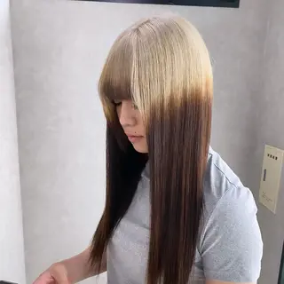 ロング 梅田ハイトーン 🎀Rumina🎀のヘアスタイル