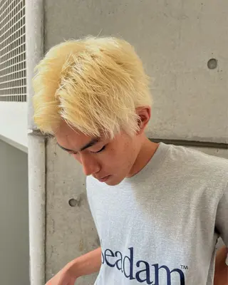 ショート カラー Yui/メンズカラー /シャドウパーマのヘアスタイル