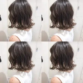 ショート カラー ショート/ボブ/ 白髪ぼかし/しんやのヘアスタイル