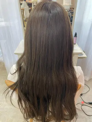 ロング カラー レイヤーカット/ 縮毛矯正/ミサキ💐のヘアスタイル